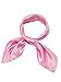 Satinior Silk Like Scarf Square Scarf Satin Headscarf Neck Scarves Halloween Retro Costume Scarf for Women and Girls(Pink, 23.62 x 23.62 Inches)