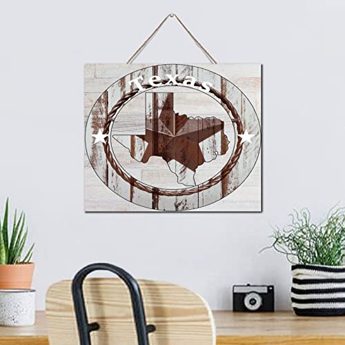 Panneau en bois Texas cadeau idéal pour passionnés de décoration US