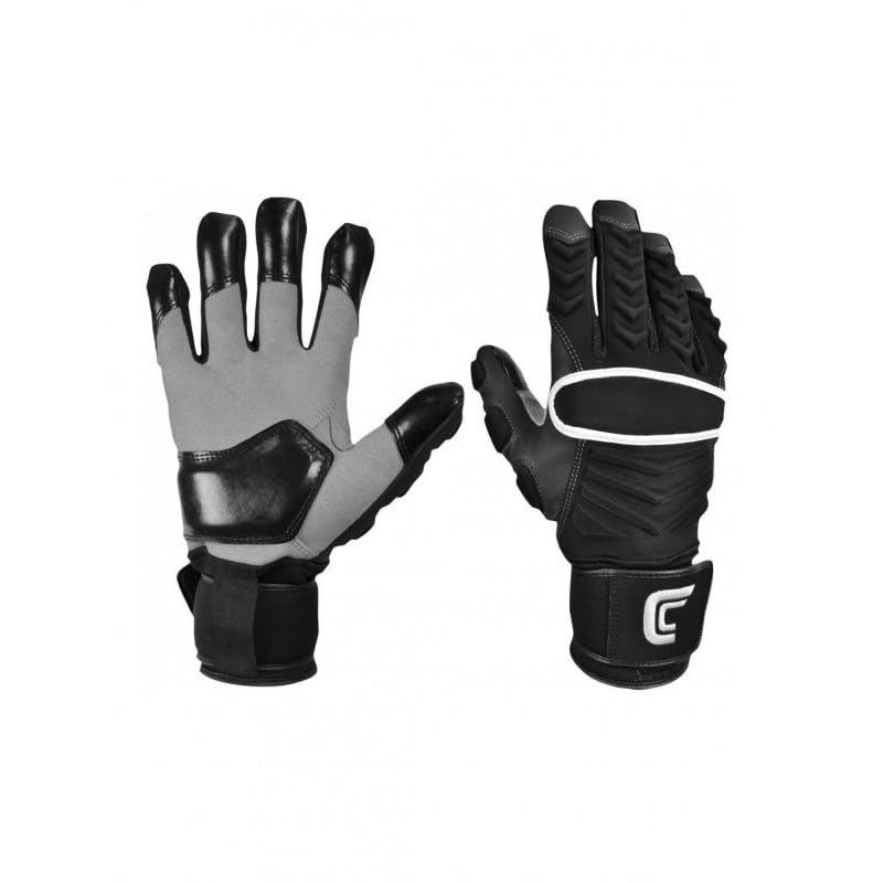 Gants de football américain Cutters protection main rembourrée sport US