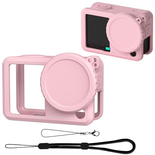 Taoricup DJI Osmo Action 6 Ή یP[X VRP[X یJo[ YLbv DJI Osmo Action 6 Ή ANVJ VRX[u ANZT[ VF (Pink)