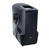 Anzahl interner Einbauschächte:9 Anzahl von vorne zugänglicher Einbauschächte:3 Farbe:Schwarz Formfaktor:Midi Tower Systemgehäuse-Merkmale:Schraubenlose Laufwerksschächte, Deckelstaubfilter, Bodenstaubfilter, CPU-Aussparung, Kabelführungsbohrungen, bodenmontierter PSU-Halter, Frontblenden-Schiebetür, Acryl-Seitenelement, vibrationsdämpfender Fuß, Aluminium-Frontblende › Weitere Produktdetails
