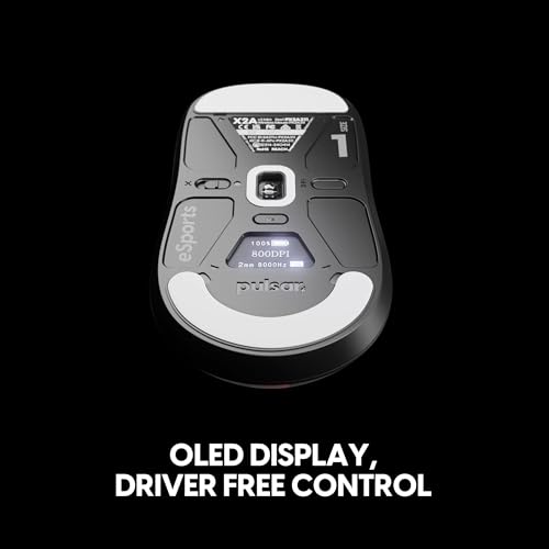 Image of Pulsar Gaming Gears X2A v3 eS Wireless Gaming Mouse, Ultra Lightweight, Optical Switch, 32000 DPI, 750 IPS, XS-1 Sensor, 8k Compatible (Mini, Black)