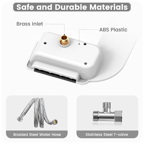 Aresmata Bidet Attachment for Toilet Unique Dual Retractable Nozzles Badays for Toilets Seat, Non-Electric Self-Cleaning Fresh Water Sprayer, Adjustable Water Pressure Bidets for Existing Toilets - Thumbnail 7