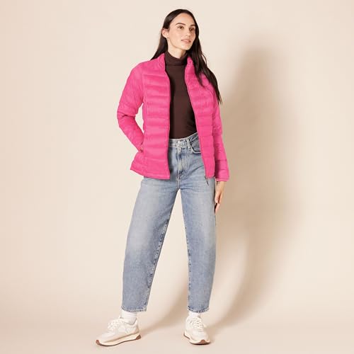 Image of Amazon Essentials Women's Lightweight Long-Sleeve Water-Resistant Packable Puffer Jacket (Available in Plus Size)