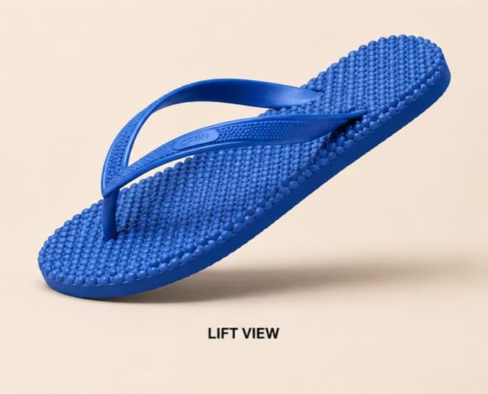Image of Men's Stylish Rubber & EVA Slippers for Men and Boys | Lightweight Comfortable Flip Flops | Anti-Slip Casual Daily Wear Indoor Outdoor Slippers
