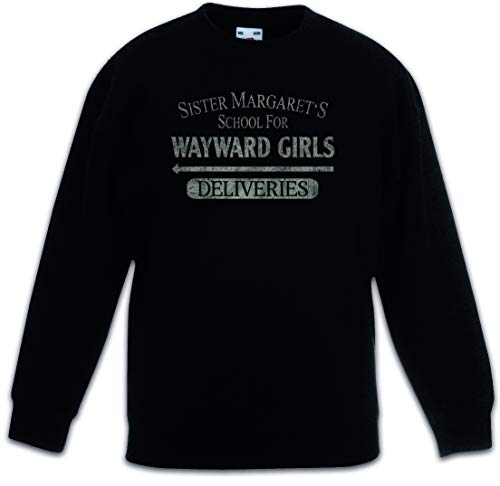 Sweat-shirt noir enfant Sister Margate's School style gothique pour fille et garçon