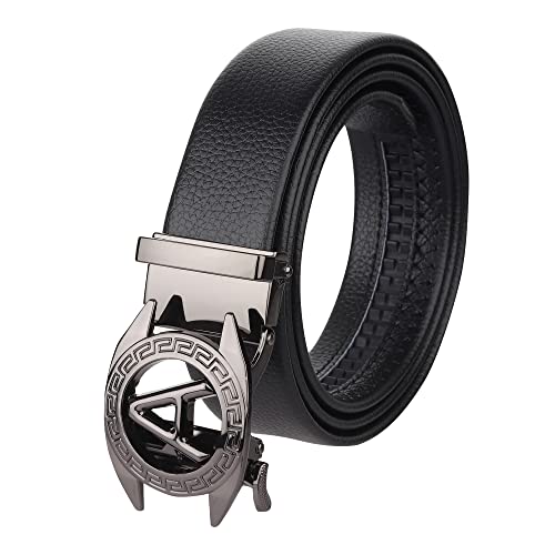 ZORO Store ZORO PU Leather Belt for Men, Black, Size 82-A - Image 2