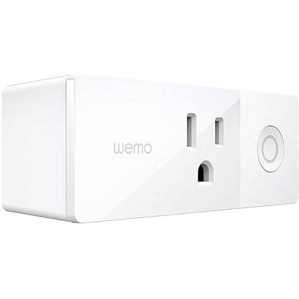 Wemo Mini Smart Plug, Wi-Fi Enabled, Compatible with Alexa and Google Assistant