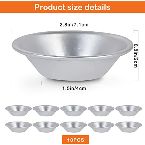 Esteopt 10Pcs Individual Yorkshire Pudding Tins,dariole Moulds,Yorkshire Pudding Tray Non Stick Mini Pie Dishes,Muffin Cupcake Pans,Muffin Cupcake Cups,Pudding Mould,Egg Tart Mould - Image 2