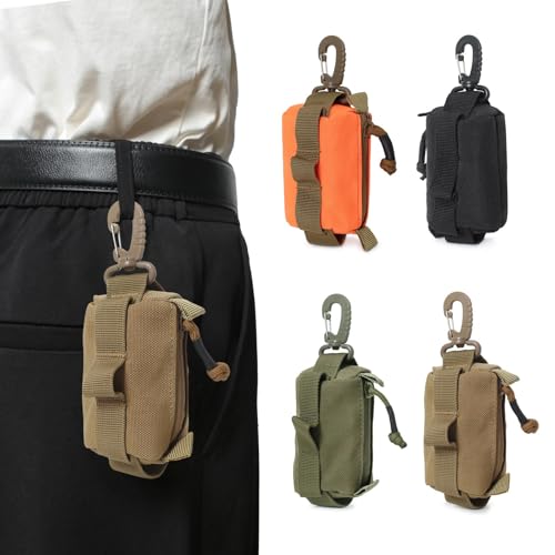 Pouches Belt Bag Utility Keychain Zippers Case Coin Purse Small Storage For Outdoor Camping Hiking Outdoor Buckle Small Tool Coin Purse For Camping2