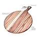 BILL.F Acacia Wood Pizza Peel,12” Cutting Board, Cheese Paddle Board, Bread and Crackers Platter for Serving and Minor Food Prepare with Handle - 16 x 12 x 0.5 Inch