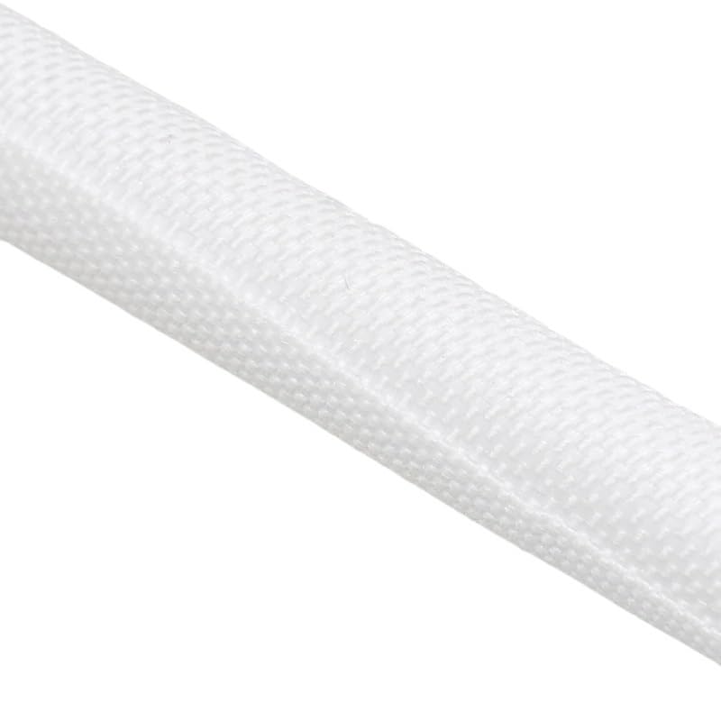 Guaina per Cavi Elettrici Flessibile 1/5 m PET a chiusura automatica manicotto intrecciato espandibile organizzatore for cavi autochiuso involucro isolato Cable Management(WHITE,60mm,5 Meters)