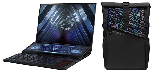 Image of ASUS Rog Zephyrus Duo 16,16 inch(40.64 Cm) Uhd+ /Fhd+ 16:10 120Hz /240Hz /3Ms,AMD Ryzen 9 6900Hx,16Gb RTX 3080 Ti,Dual-Screen Gaming Laptop,Bp4701 Rog 17 inch(43.18 Cm) Backpack(Black)-Windows 11 Home