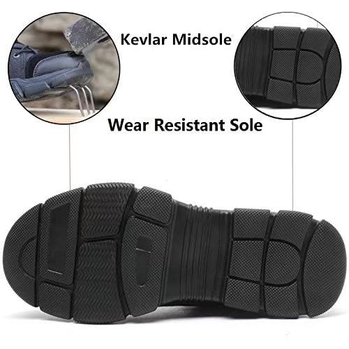 Image of SUADEX Steel Toe Boots for Men Women Indestructible Non Slip Comfortable Work Boot Safety Construction Shoes