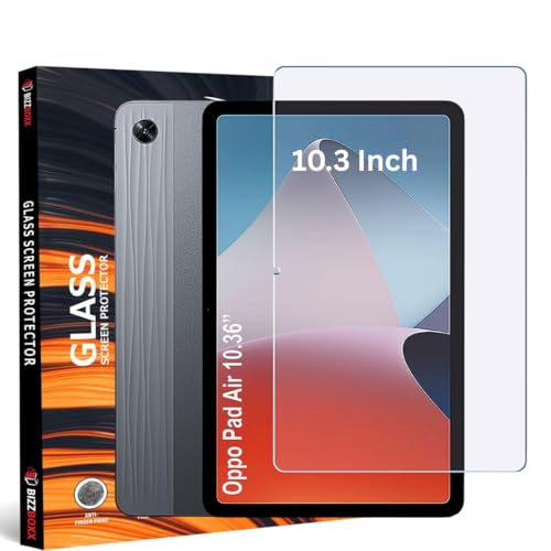 Image of Tempered Glass Full Screen Protector For Oppo Air Tablet 10.3 Anti-Scratch & Smudge Proof (Transparent) (Pack Of 1)