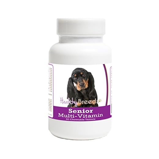 Healthy Breeds Black and Tan Coonhound Senior Dog Multivitamin Tablets 60 Count