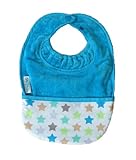 Silly Billyz Towel Pocket Bib, Aqua, 3 mos - 3 Yrs