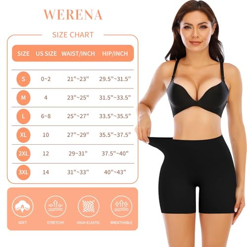 Image of Womens Slip Shorts for Under Dress Seamless Shapewear Boyshorts Tummy Control Panties Shaping Shorts