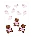 Jolee's Boutique 50-00442 Scrapbooking Embellishment, Baby Girl Bear and Booties