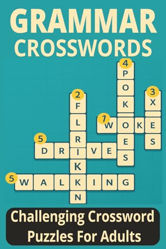 English Grammar Crossword Book: Skill-Building Puzzles for ESL and Native English Speakers (Puzzle Fun)