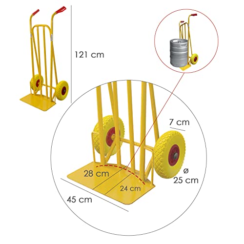 WOLFPACK LINEA PROFESIONAL Carretilla Almacen/Sacos Ruedas Macizas Llantas De Plástico