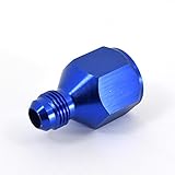 Kraken Automotive - Blue 10AN Female to 6AN Male Straight Aluminum Reducer for Fuel, Oil, Coolant...