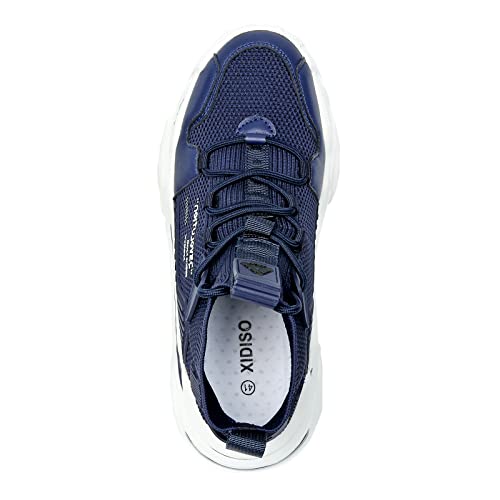 SANNAX Tênis moderno masculino de cano alto, casual, para caminhada, antiderrapante, respirável, mal