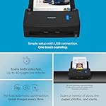 ScanSnap iX1400 High-Speed Simple One-Touch Button Color Document, Photo & Receipt Scanner with Auto Document Feeder for Mac or PC, Black - Image 3