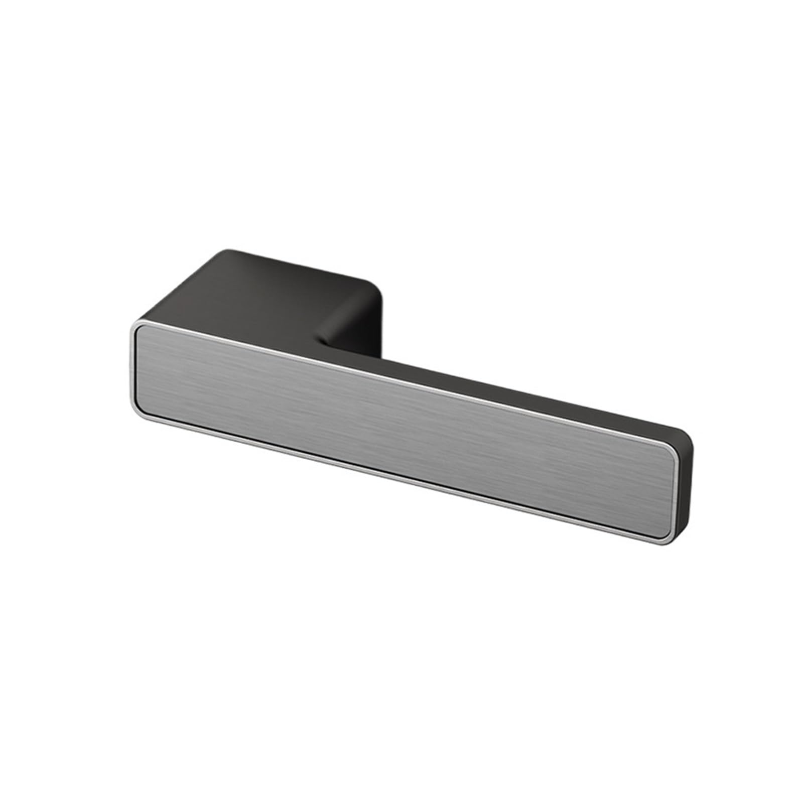 Indoor Door Lock, Silent Indoor Bedroom Door Lock | Adjustable Handle for 35-50mm Doors(Brushed Black)