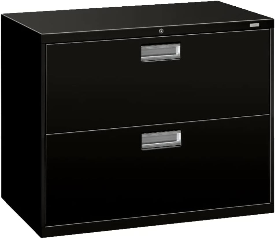 HON 683LQ 600 Series 36-Inch by 19-1/4-Inch 3-Drawer Lateral File, Light Gray