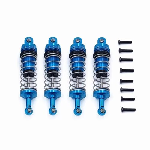 Amortisseur RC Wltoys 144001 124019 suspension métal bleu de mise à niveau