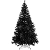 CCINEE 6 Feet Pine Christmas Tree Decor with Solid Metal Stand Artificial Full Black Tree Xmas Decorations for Themed Party Indoor Outdoor Living Room Home