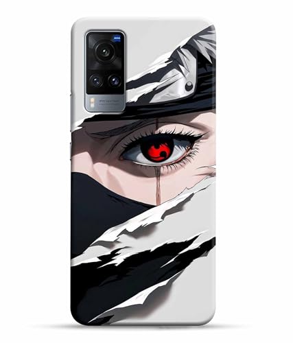 Image of Red Eyes Printed Hard Back Case Cover & Compatible for Vivo X60 5G | Vivo X60 | V2045 (Multicolor) - D1811
