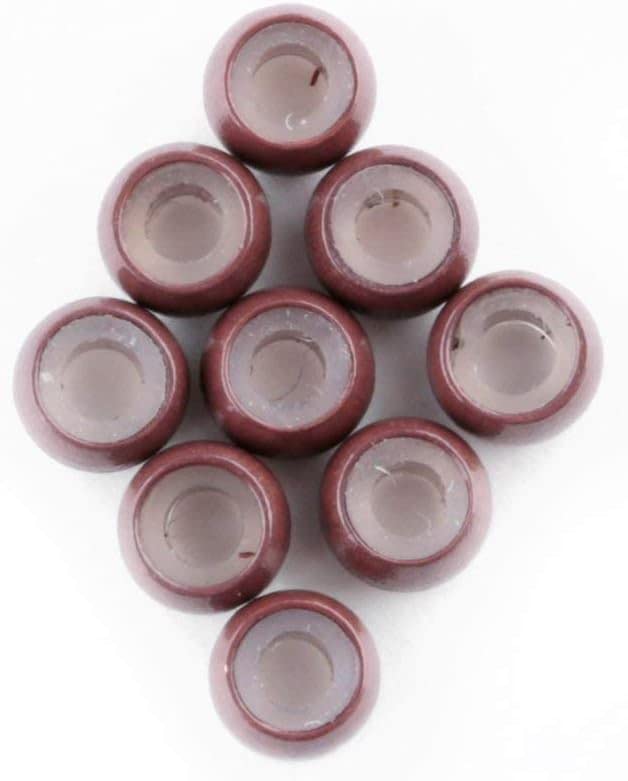 Vlasy Silicone Lined Nano Rings Beads for Nano Tip Hair Extensions Micro Nano Beads (400pcs, Brown), 400 Count (Pack of 1) - Image 4