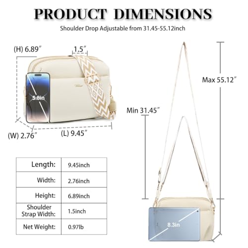 Image of Crossbody Bag for Women Vegan Leather Handbag Purse Anti Theft RFID