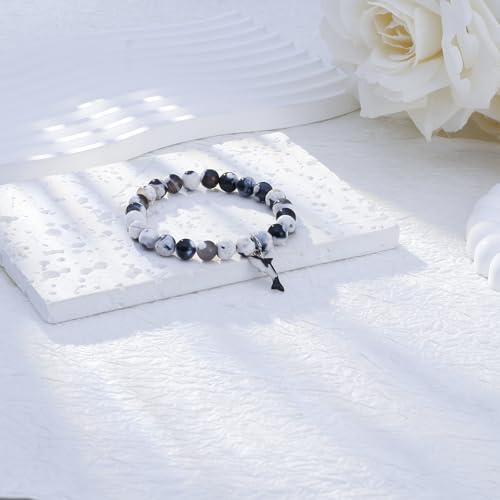 Orca Healing Bracelets for Women Orca Whale Gifts Just a Who Loves Orca Agate Crystal Bracelets Orca Gifts for Women Orca Tail Charm Orca Inspirational Gift2