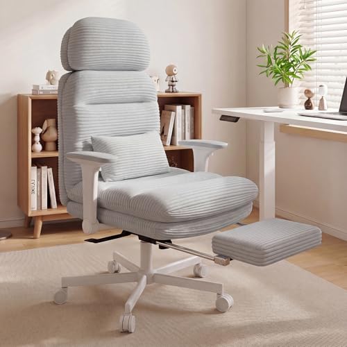 Image of GXJ Criss Cross Legged Office Chair with Flip-up Arms, Footrest, G800 Plus