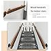 SOBS Professional Non-Slip Wood Handrails for Indoor Stairs, Rustic Industrial Wooden Handrail Complete Kit, Wall Mounted Stairs Banister Rail Home Lofts Deck Corridor Support Rod (Size : 6ft/180cm)