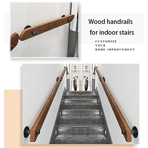 Main courante en bois intérieur pour sécuriser les escaliers de la maison