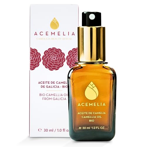 Huile de Camélia Bio 100% Naturelle - Hydratante et Nutritive pour le Visage, les Cheveux et le Corps - Huile sèche à Absorption Immédiate - Extraite à...