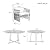 Merax 5 Piece Patio Dining Set, Outdoor Acacia Wood Extendable Round Table with 12 Inch Butterfly Leaf and 4 Rattan Arm Chairs w/Cousions & Pillows for Backyard,Balcony, Garden, Poolside, Natural