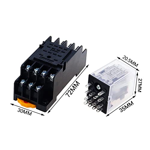Relais 14 broches PYF14A 4PDT commutateur électrique DC 36V
