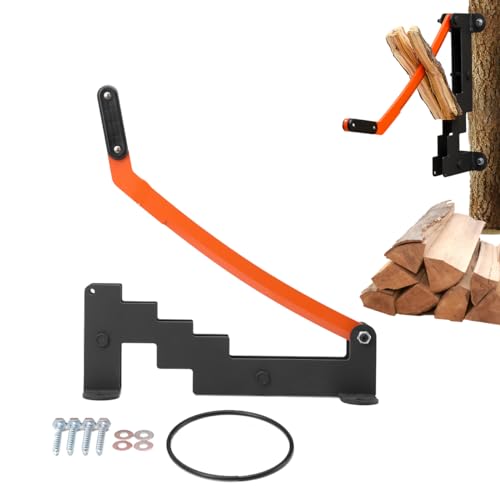 ECUTEE Separador de madera manual de pared para leña para madera, leña blanda, astillador, cuchillo de viruta, herramienta para camping, pícnic, casa de jardín