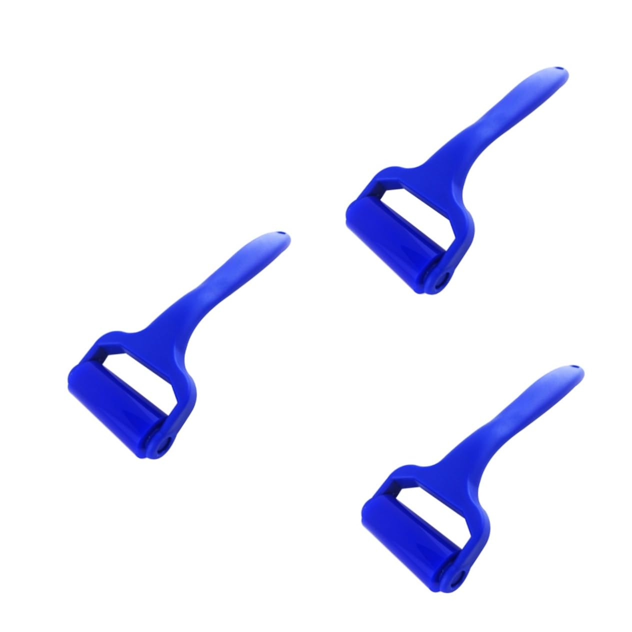 OSALADI 3pièces Roller Silicone Pour Écran Nettoyage Des Écrans De Télévision Et Ordinateur Modèle Moyen Bleu Foncé Réutilisable Et Antistatique