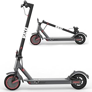 KEQ Electric Scooter Adults with Dual Suspension 10″ Solid Tires Max 22Mph 500W Motor 30 Miles Range Dual Braking System Portable & Foldable E Scooter for Commuting Travel and Campus