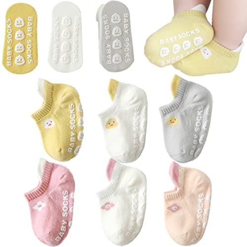 Baby Non-Skid Socks with Grips - Toddler & Newborn Non-Slip, Anti-Slip Unisex Ankle Floor Socks