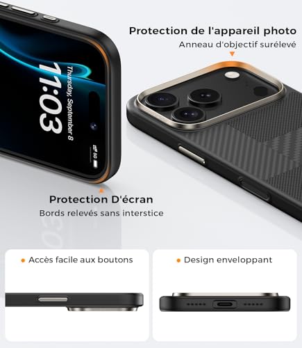 Coque iPhone 17 Pro Max robuste anti-chute contre les bris d'écran - 4