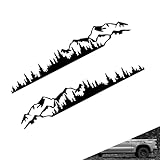 sdidzad 2 PCS Mountain Tree Forest Car Decals, 39.4' x 6.7' Vinyl Waterproof Side...
