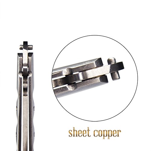 vornnex Butterfly Trainer zum Üben, ungeschärfte Klinge,Balisong Trainer komplett Edelstahl, 100% sicheres, stumpfes Butterfly Trainings, Silberfarben