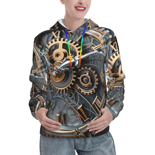 Sweat à capuche femme EdWal Clock Gear, idéal pour vos sorties décontractées